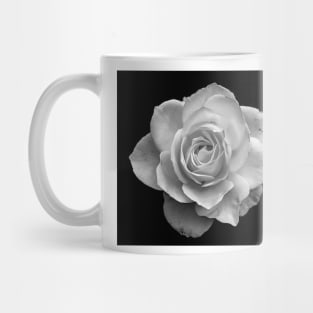 White Rose in Black and White Mug